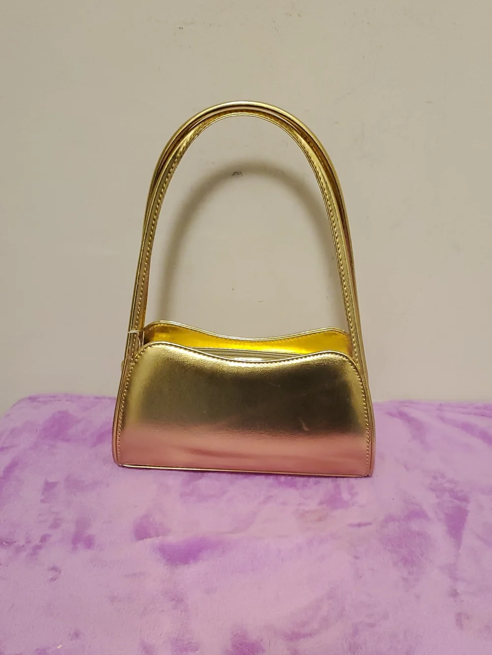 Pretty Angel Gold Metallic Shoulder Bag